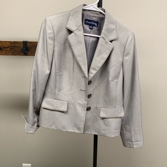 evan picone suit jacket blazer ladies size 10 P - Picture 7 of 7